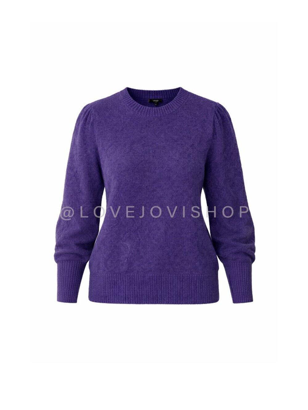 Sweater | J Crew Merino Wool Knit Pullover Princess Sleeve Purple L | Flawed Gem
